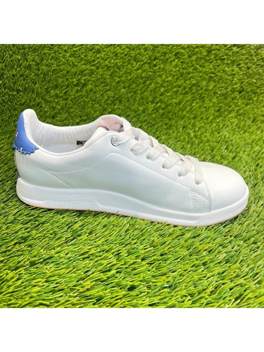 Kuru Roam Classic Court Womens Size 7.5 White Athletic Leather Shoes Sneakers